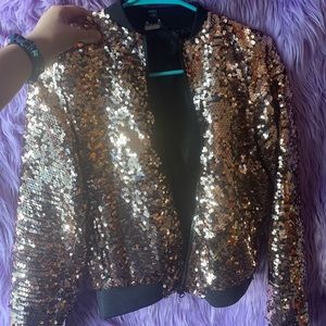 Sparkly Gold Sequin Jacket